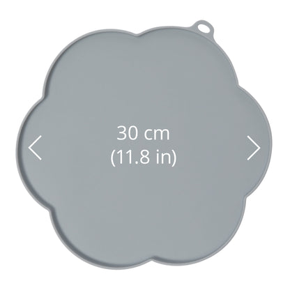 Flower Placemat for Cats (Grey) 1 Unit