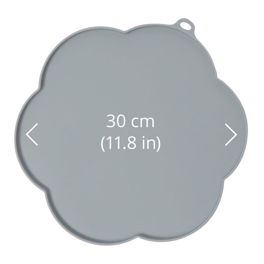 Flower Placemat for Cats (Grey) 1 Unit