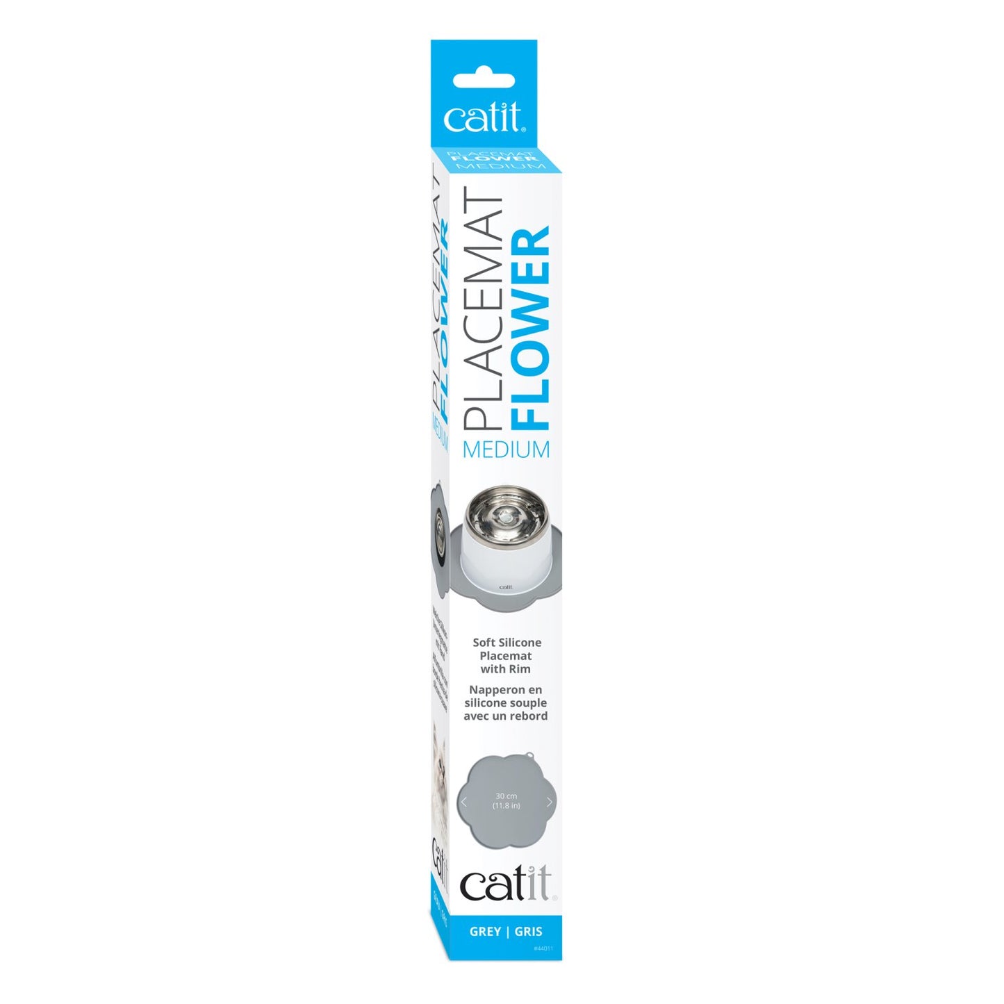 Flower Placemat for Cats (Grey) 1 Unit - additional product view 2
