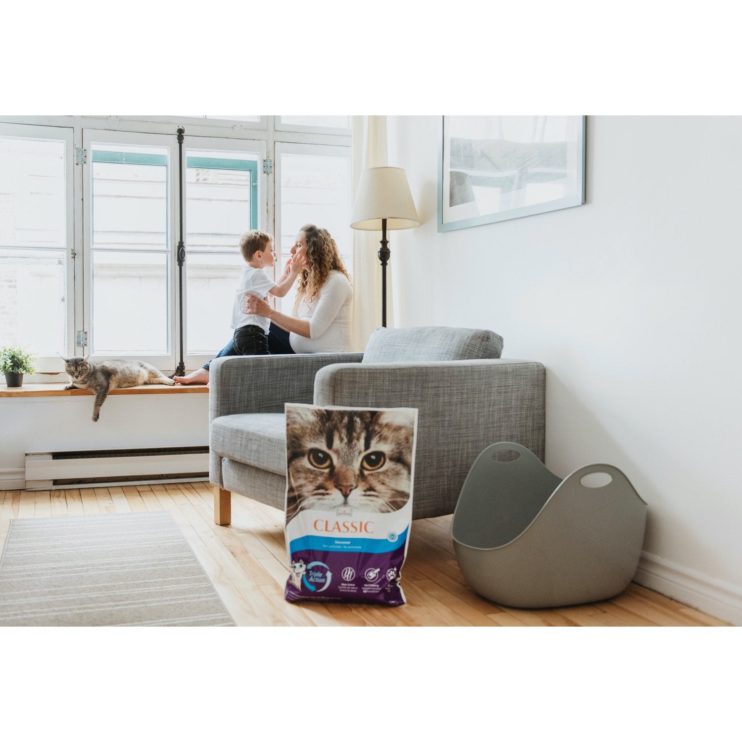 Classic Unscented Clumping Litter for Cats 14 kg Bag - additional product view 4