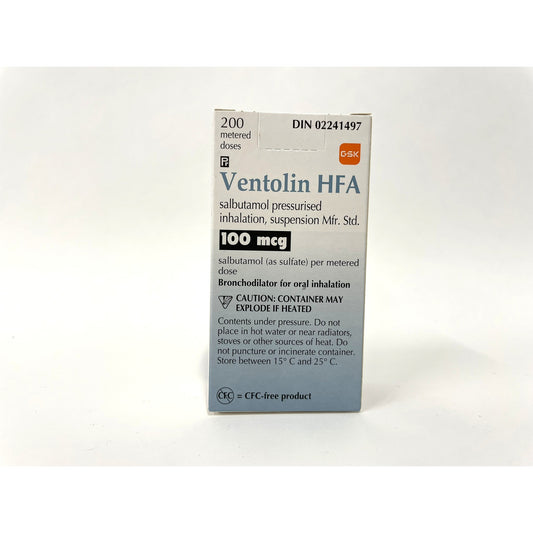Ventolin HFA Spray (Metered Dose) 1 Inhaler - view 2