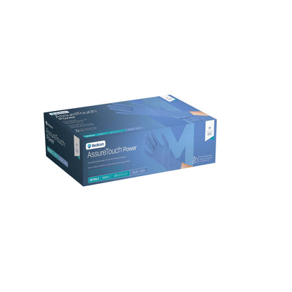 AssureTouch Power Nitrile Exam Gloves, Powder-Free, Non-Sterile, Blue (Box of 100) - additional product view 2