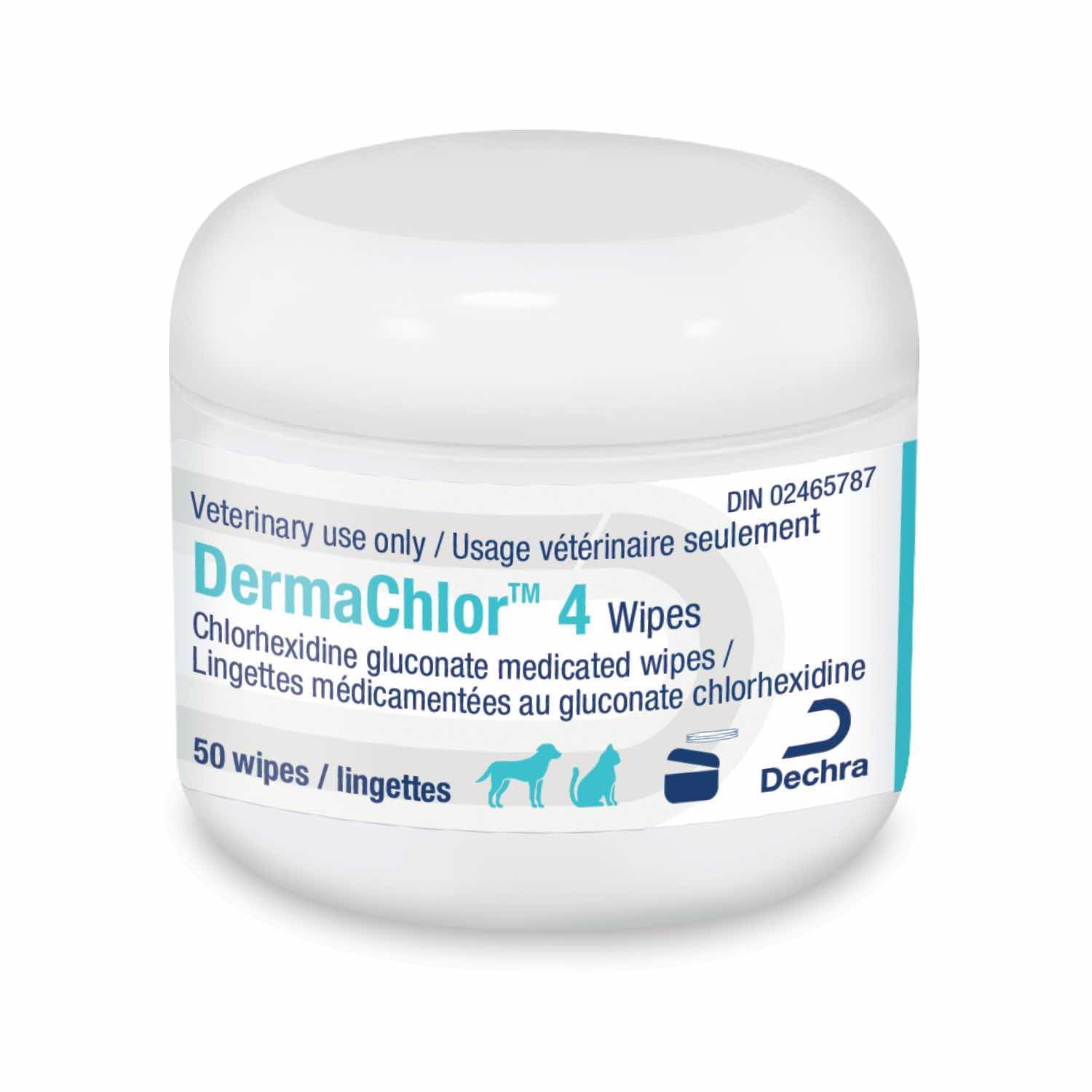 DermaChlor 4 Wipes Pack of 50 4% W / V