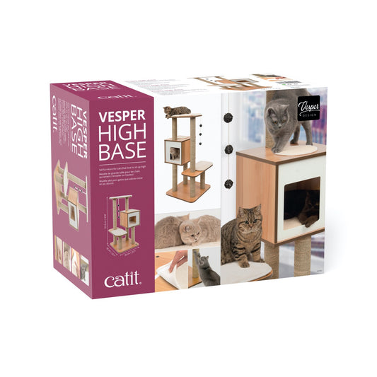 V - High Base Cat Tree Vesper for Cats 121.5 cm 1 Cat Tree - additional product view 2