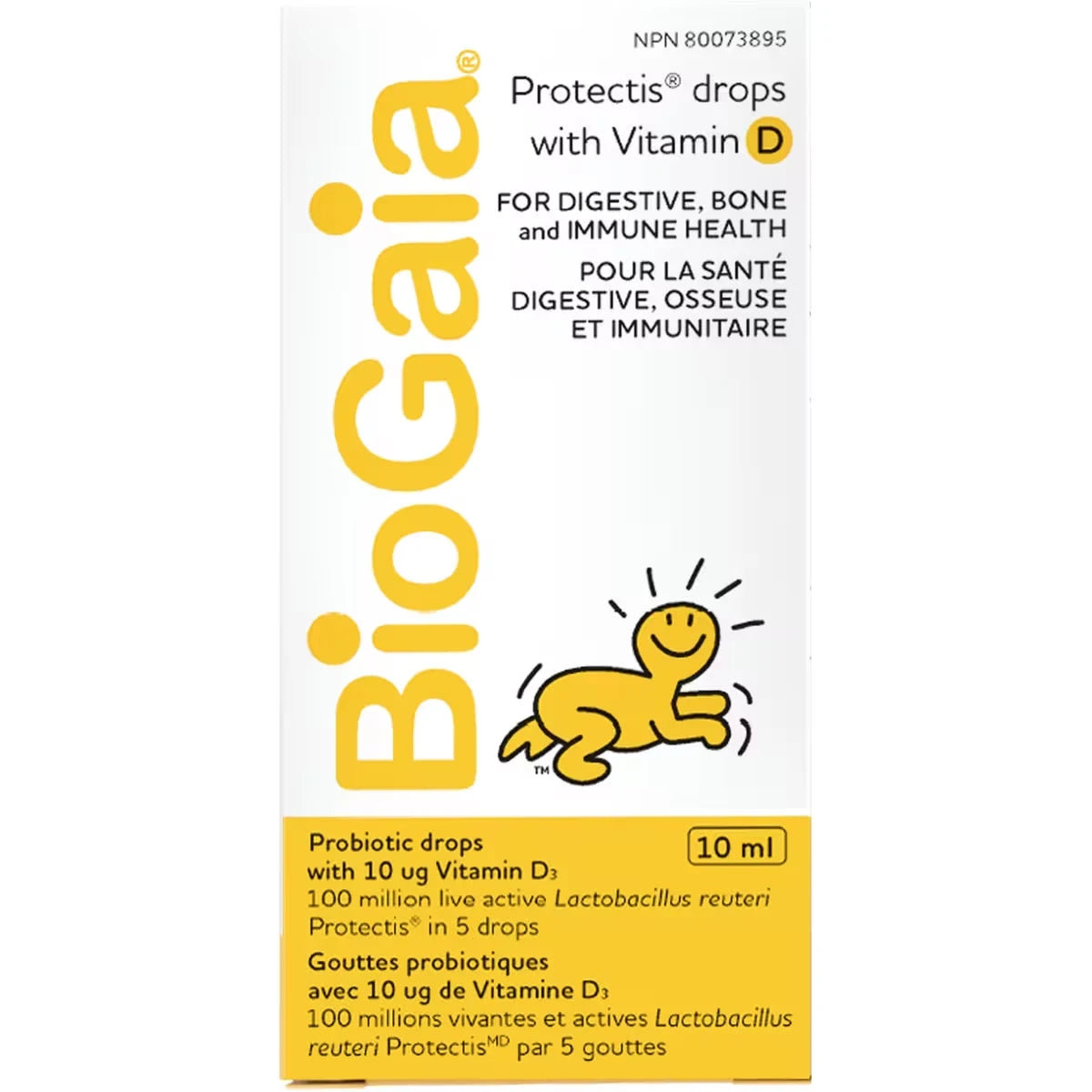 Biogaia Probiotic Drops With Vitamin D 10Ml front package