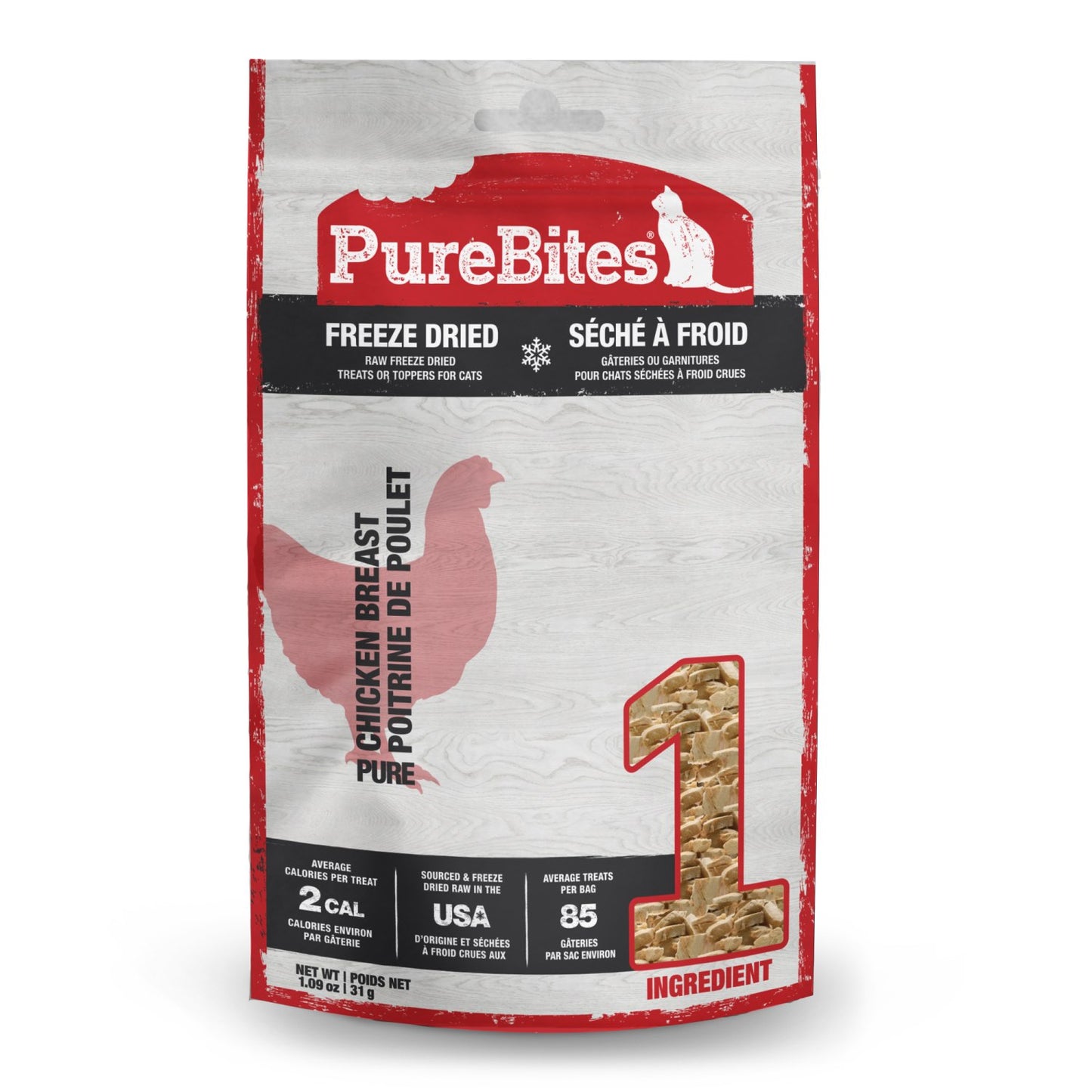 PureBites Freeze - Dried Cat Treats for Cats (Chicken) 31 g Bag