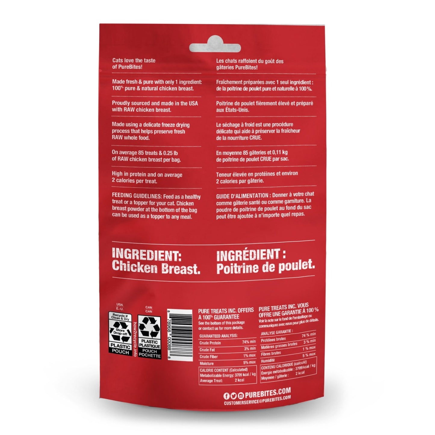 PureBites Freeze Dried Cat Treats - Chicken / 31 g - product image 2