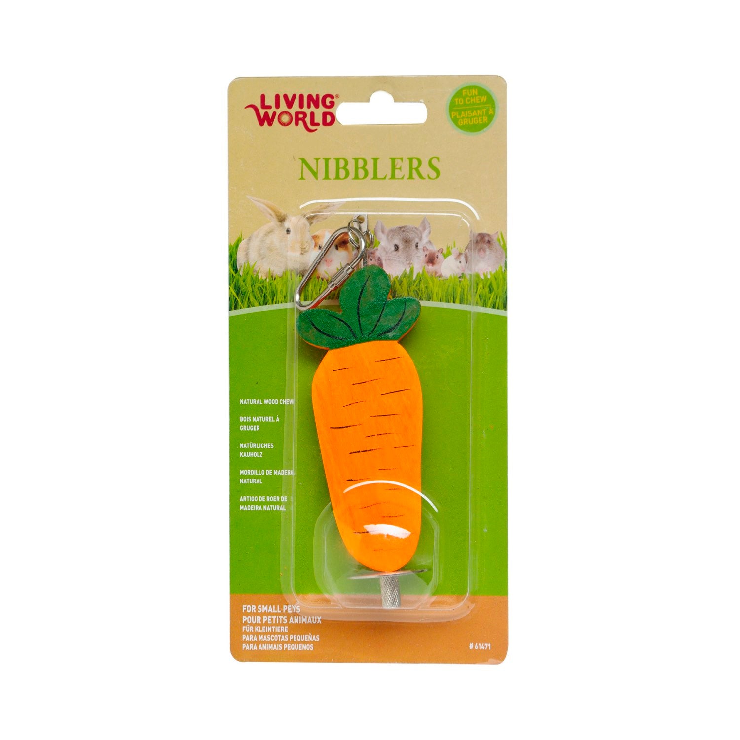 Nibblers Wood Chews on Stick for Small Pets 1 Unit - additional product view 2