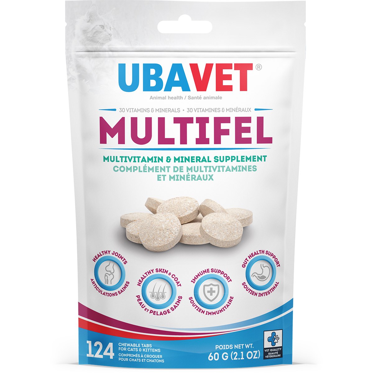 Multifel for Cats (Beef Liver) 124 Chewable Tablets