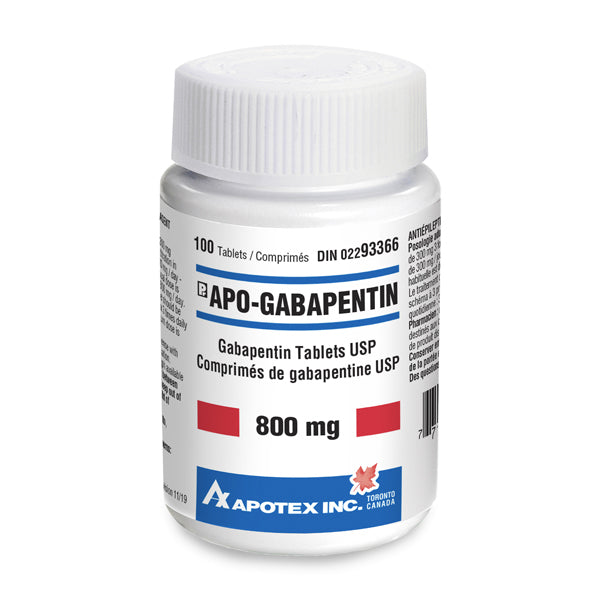 Apo - Gabapentin Tablets Bottle of 100 Tablets