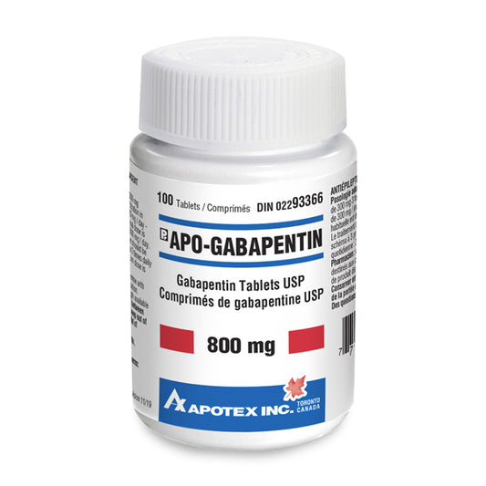 Apo - Gabapentin Tablets Bottle of 100 Tablets
