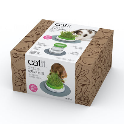 Senses 2.0 Grass Planter for Cats (Green) 1 Unit - additional product view 2