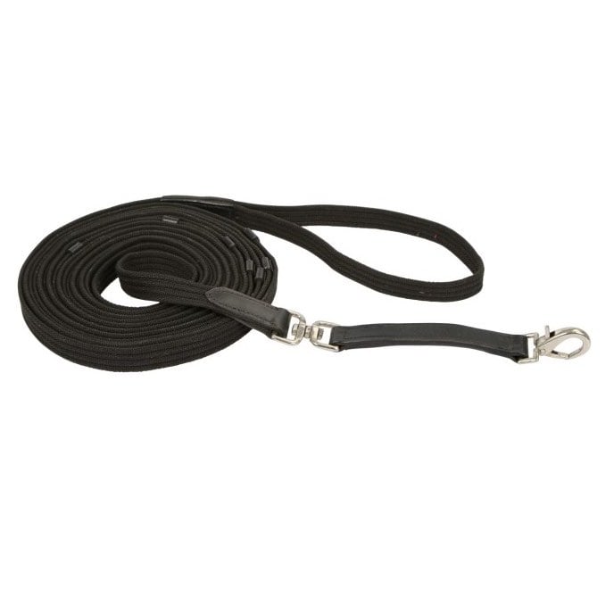 Lunge Line with Leather Stops for Horses 8 m 1 Lanyard