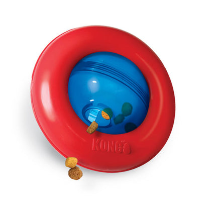 Gyro Toy for Dogs (Blue) 1 Unit, Blue and Red, Large