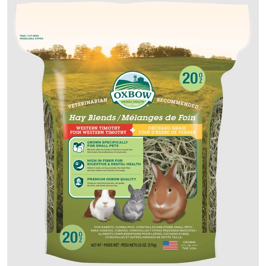 Hay Blends Western Timothy + Orchard Grass for Small Pets 0.570 kg Bag