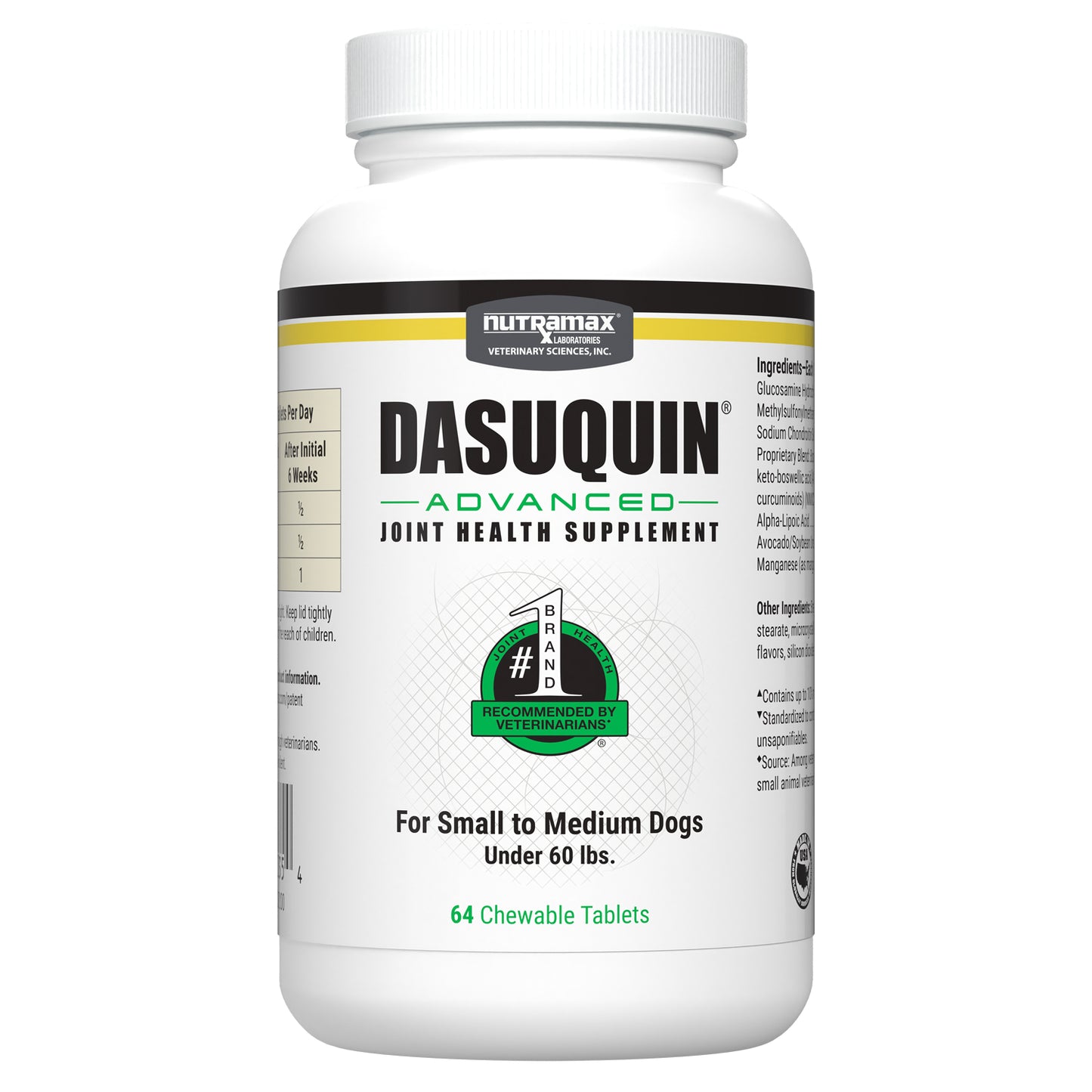 Dasuquin Advanced Chewable for Small to Medium Dogs (Original) 64 Chewable Tablets