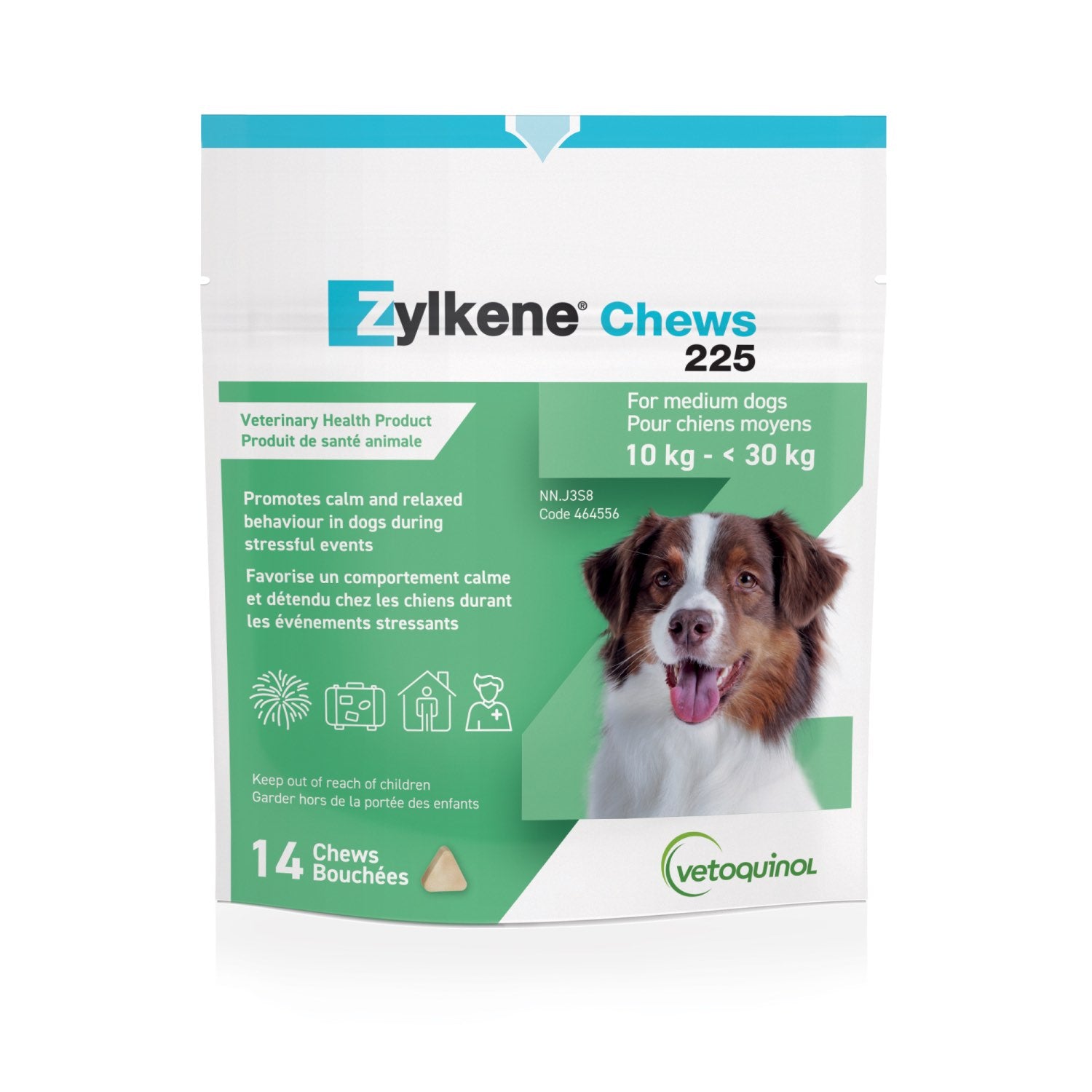 Zylkene Chews for Dogs 14 Soft Chews 225 mg