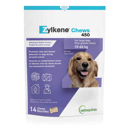 Zylkene Chews for Dogs 14 Soft Chews 450 mg
