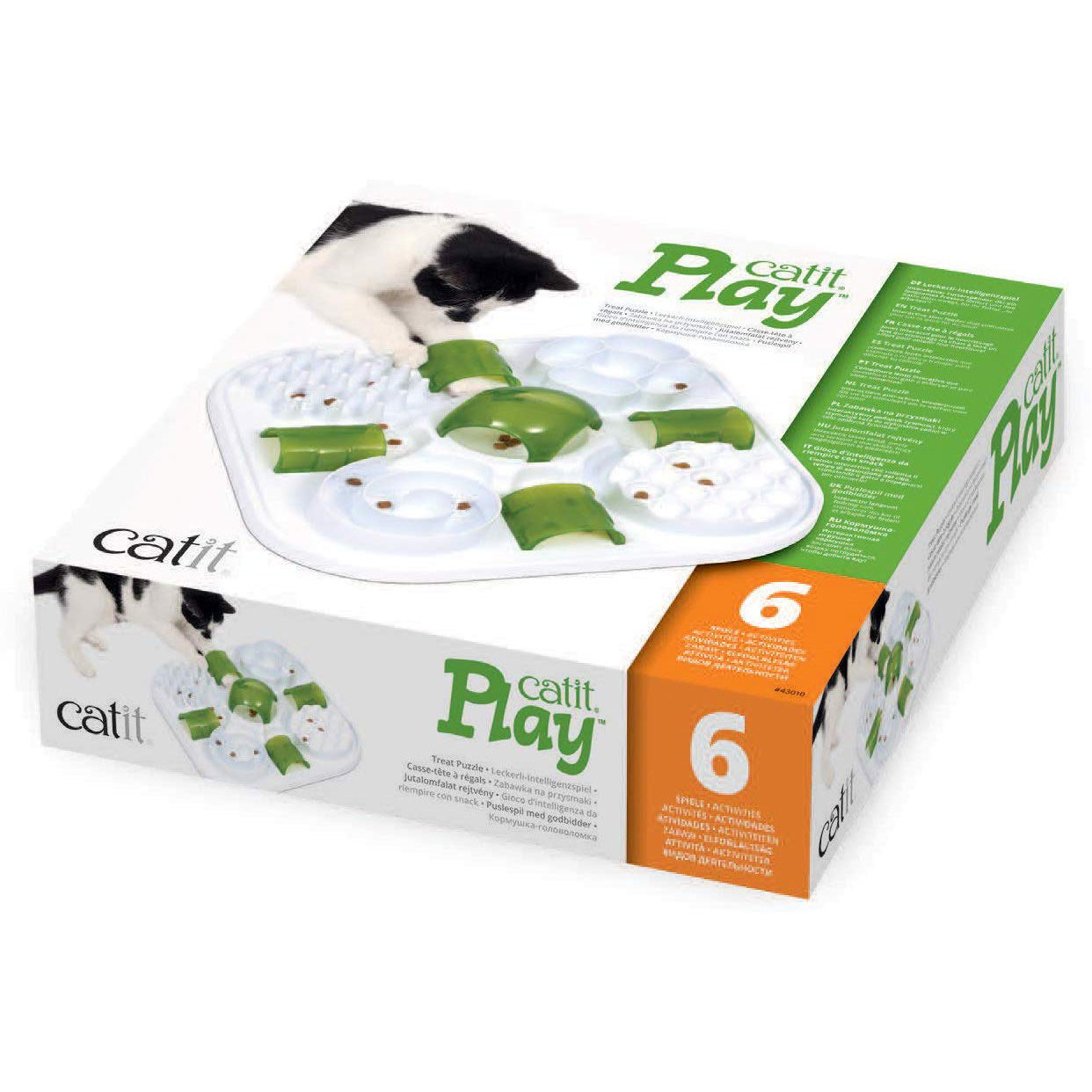 Treat Puzzle for Cats (Green) 1 Unit - additional product view 2
