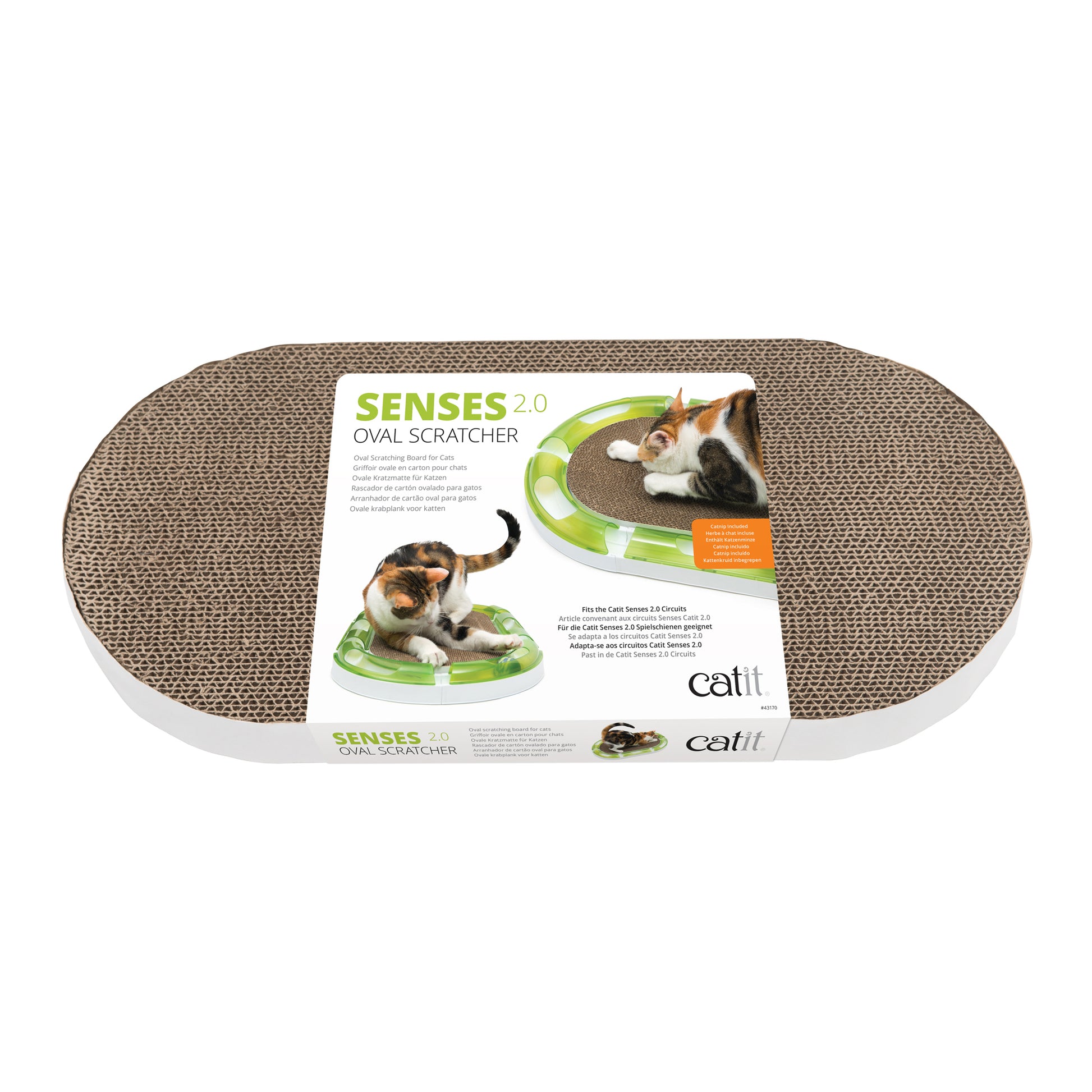 Oval Circuit Scratcher Senses 2.0 for Cats 1 Unit