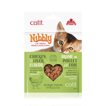 Nibbly Cat Treats for Cats (Chicken and Liver) 90 g Bag