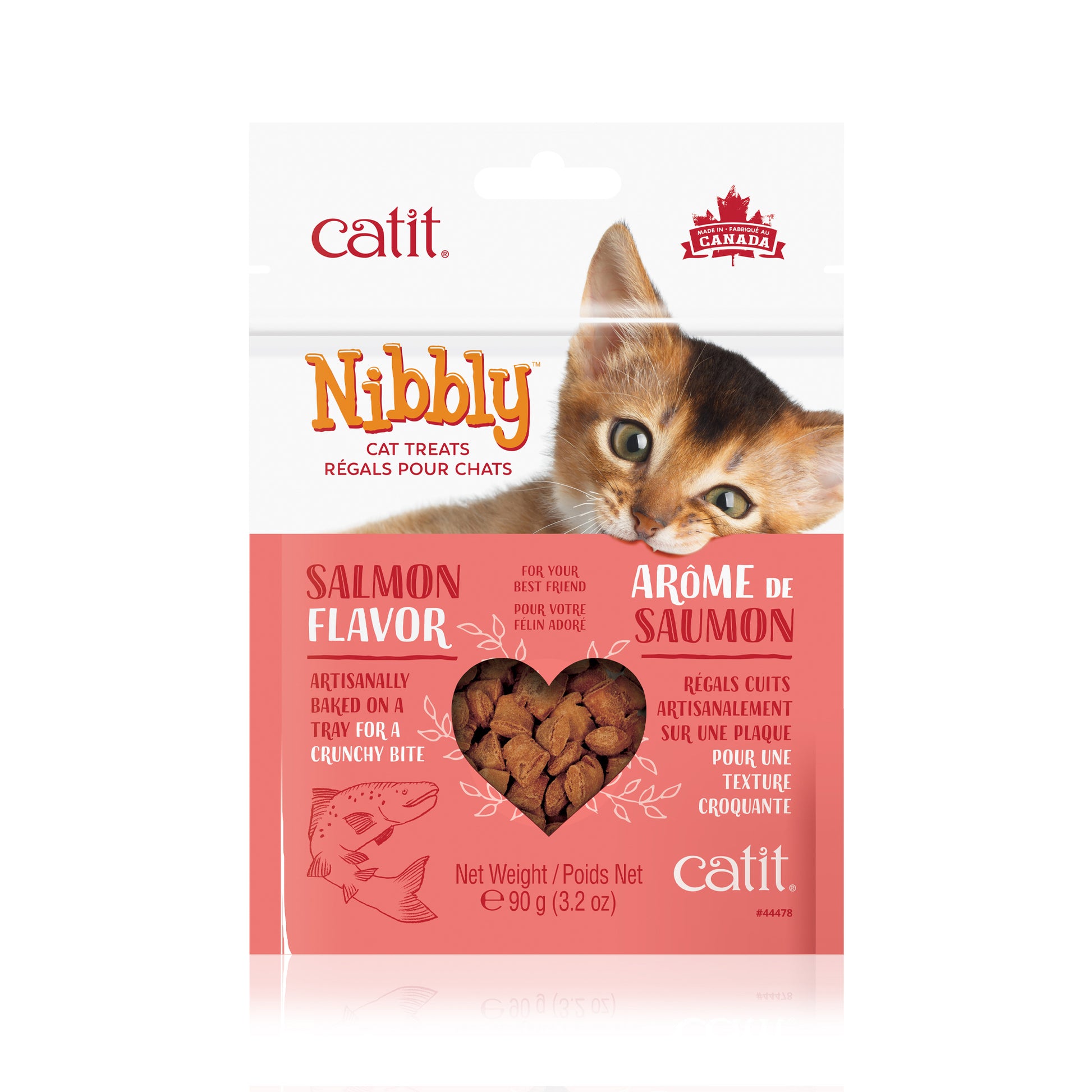 Nibbly Cat Treats for Cats (Salmon) 90 g Bag
