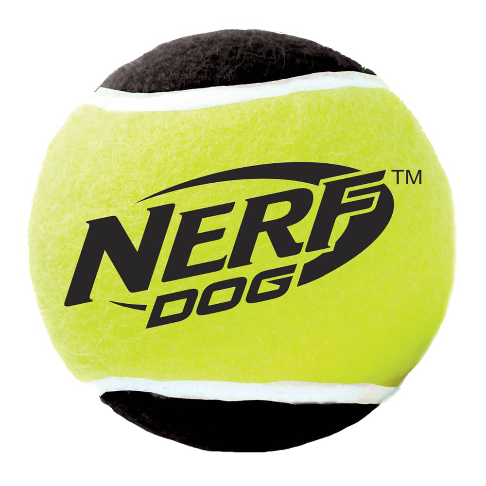 Nerf Dog Squeaker Tennis Balls for Dogs Bag of 3 Balls