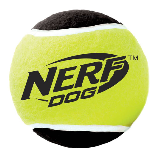 Nerf Dog Squeaker Tennis Balls for Dogs Bag of 3 Balls