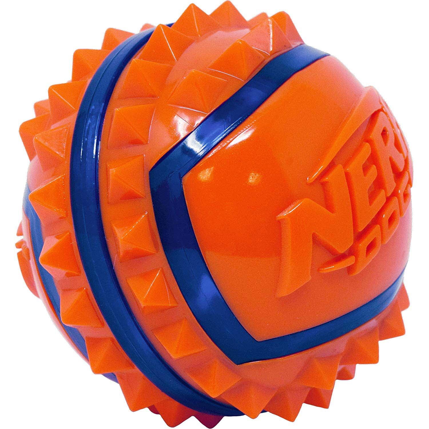 Nerf Dog Mega Tuff Spike Ball for Dogs (Orange) (3.5 in), 1 Ball