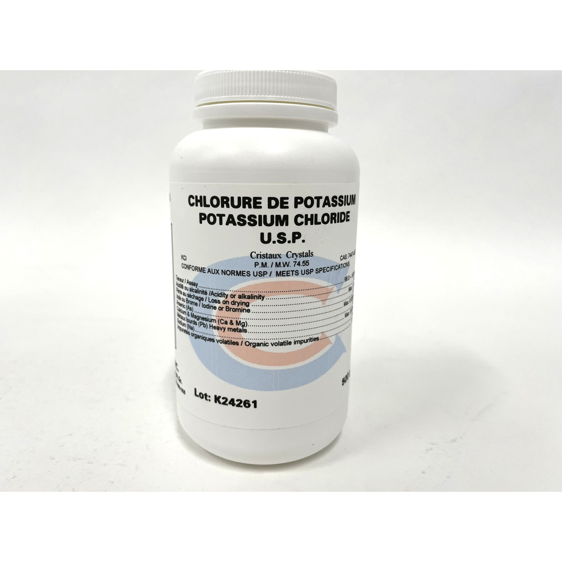 Potassium Chloride USP 500 g Pack