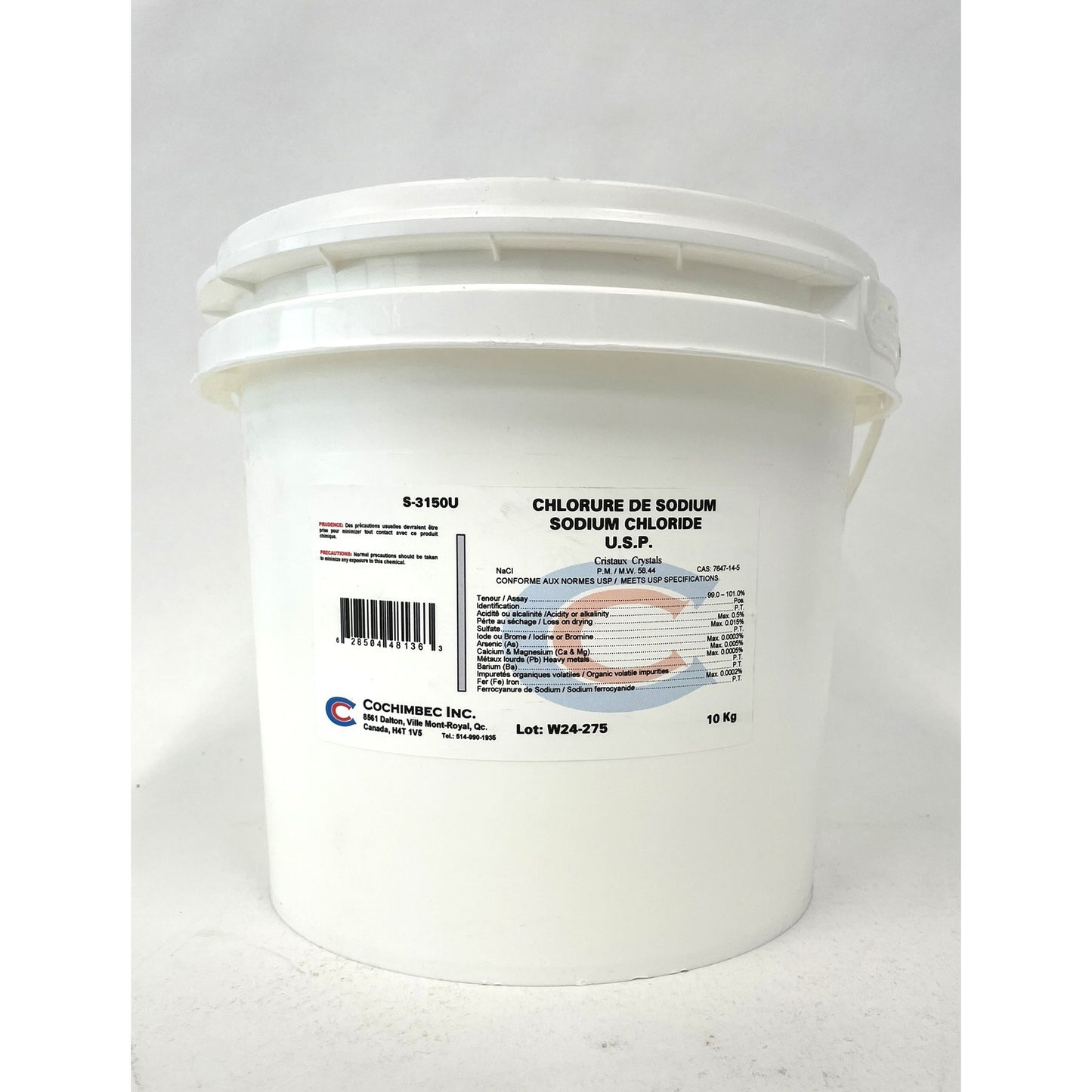 Sodium Chloride USP 10 kg Pack