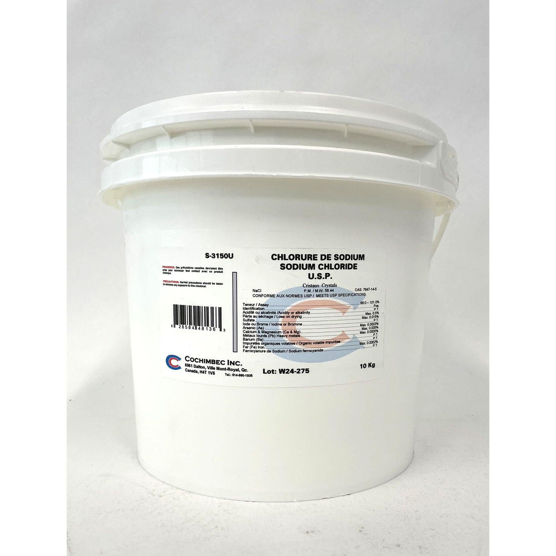 Sodium Chloride USP 10 kg Pack
