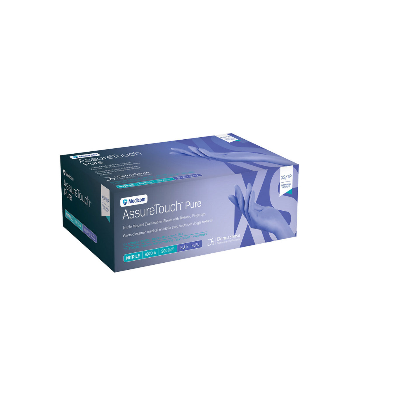 AssureTouch Pure Nitrile Exam Gloves, Powder-Free, Non-Sterile