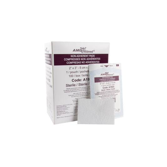 Dressing Pad Non - Adherent Sterile Pack of 100 Units 2 in x 3 in