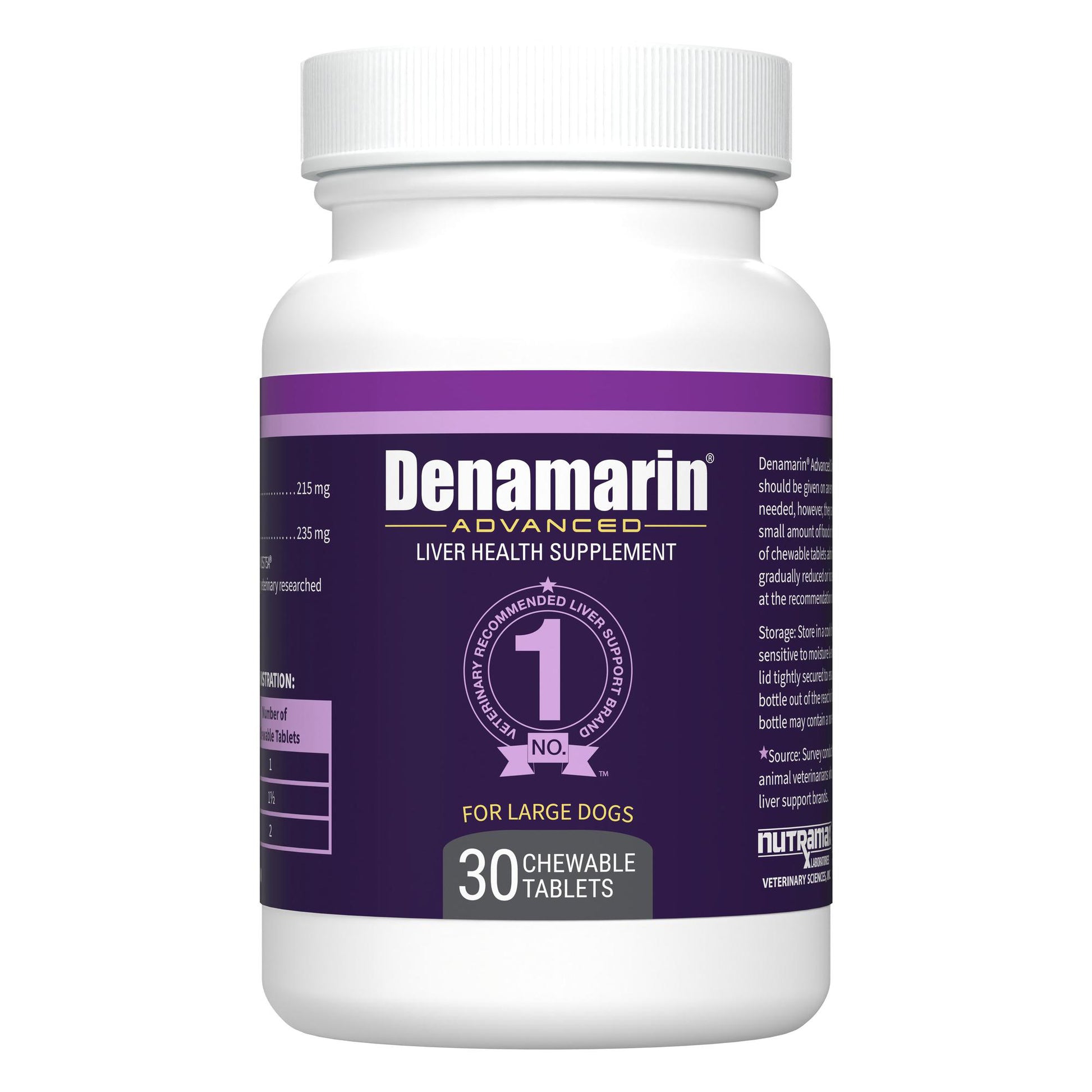 Denamarin Advanced Chewable for Dogs 30 Tablets 215 mg