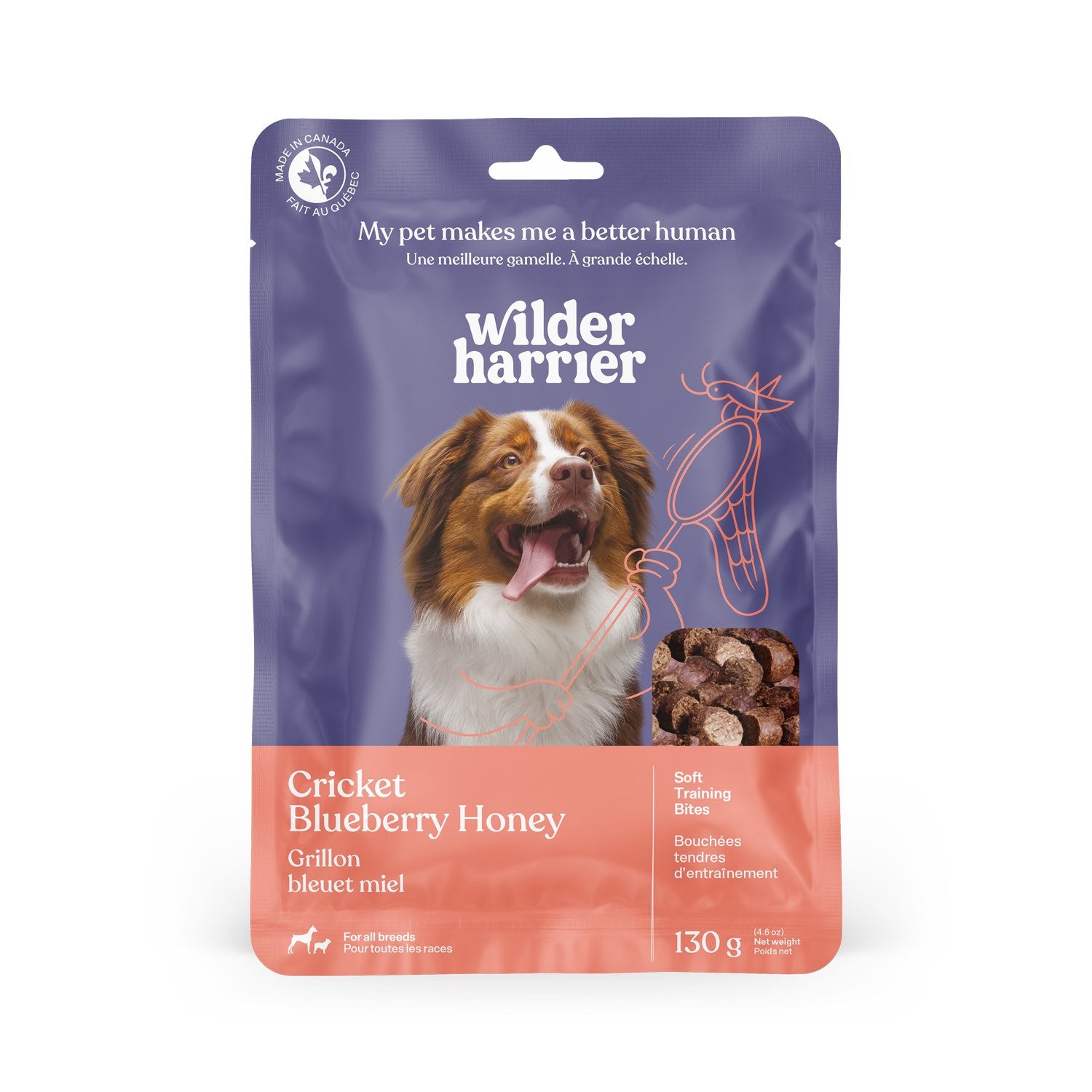 Dog Training Treats for Dogs (Cricket, Blueberry and Honey) 130 g Bag