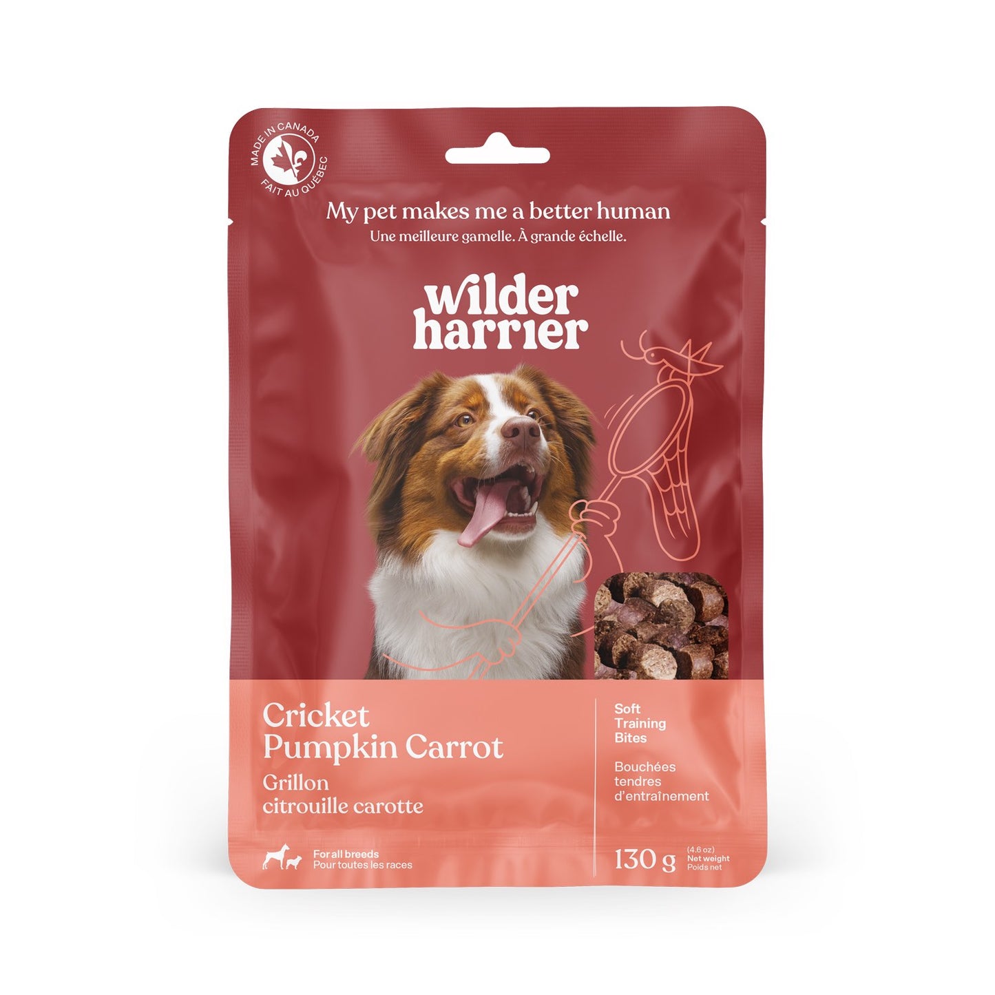 Dog Training Treats for Dogs (Cricket, Pumpkin and Carrot) 130 g Bag