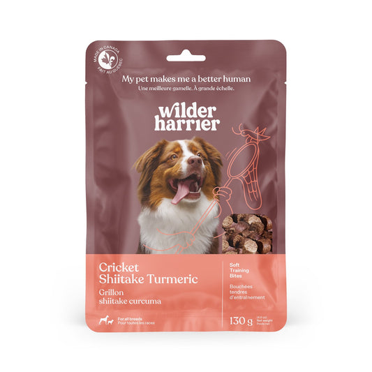 Dog Training Treats for Dogs (Cricket, Shiitake and Turmeric) 130 g Bag