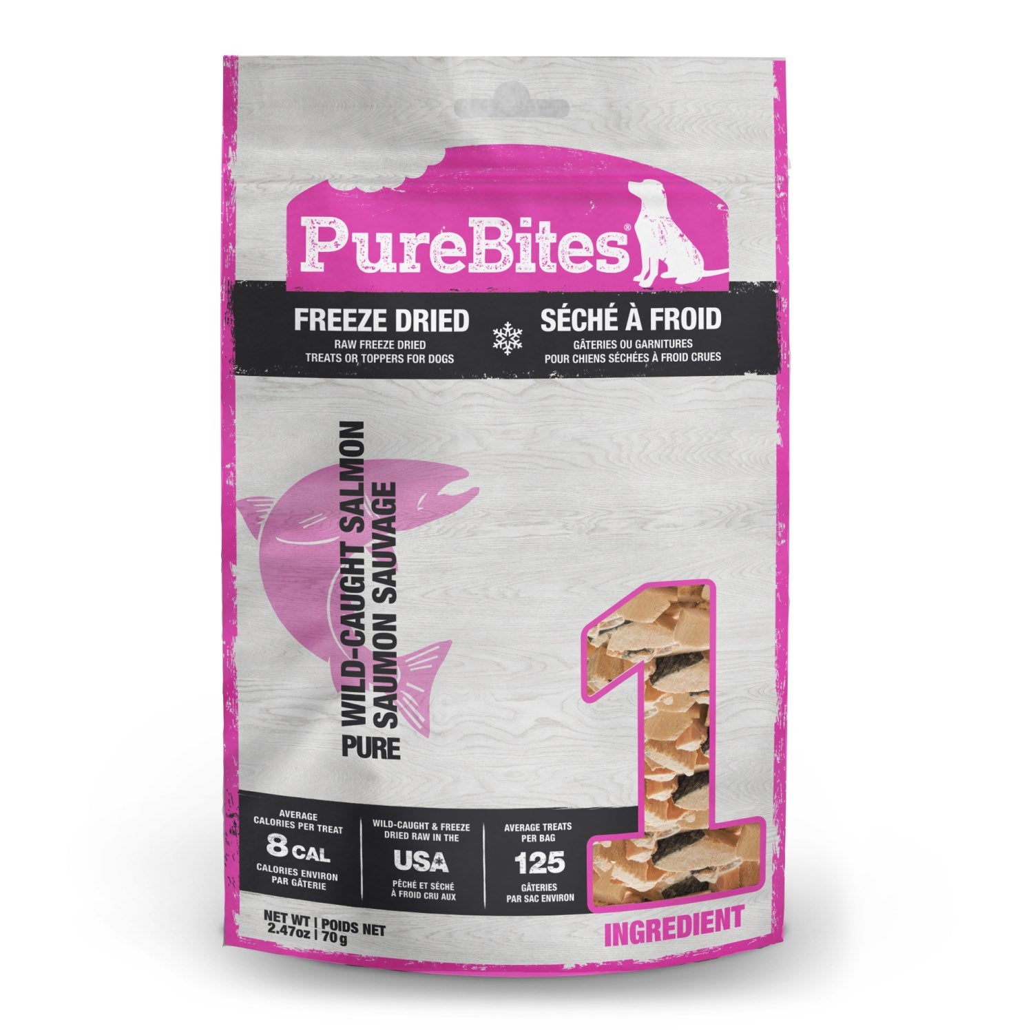 PureBites for Dogs (Salmon) 70 g Bag