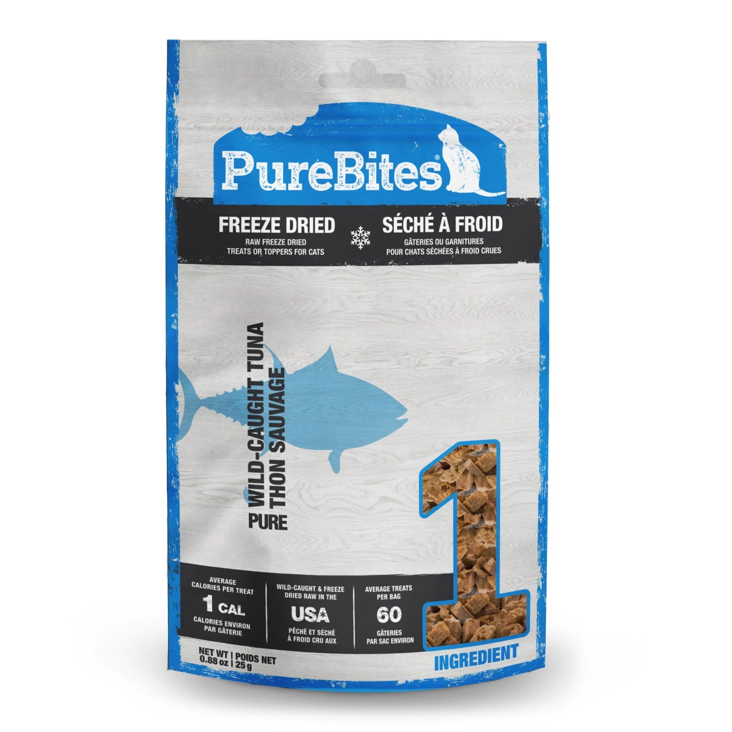 PureBites Freeze - Dried Cat Treats for Cats (Tuna) 25 g Bag