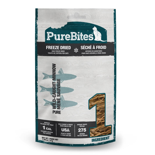 PureBites Freeze - Dried Cat Treats for Cats (Minnow) 31 g Bag