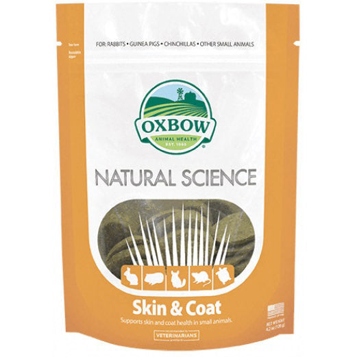 Natural Science Skin & Coat Support for Small Pets (Original) 120 g Bag of 60 Tablets