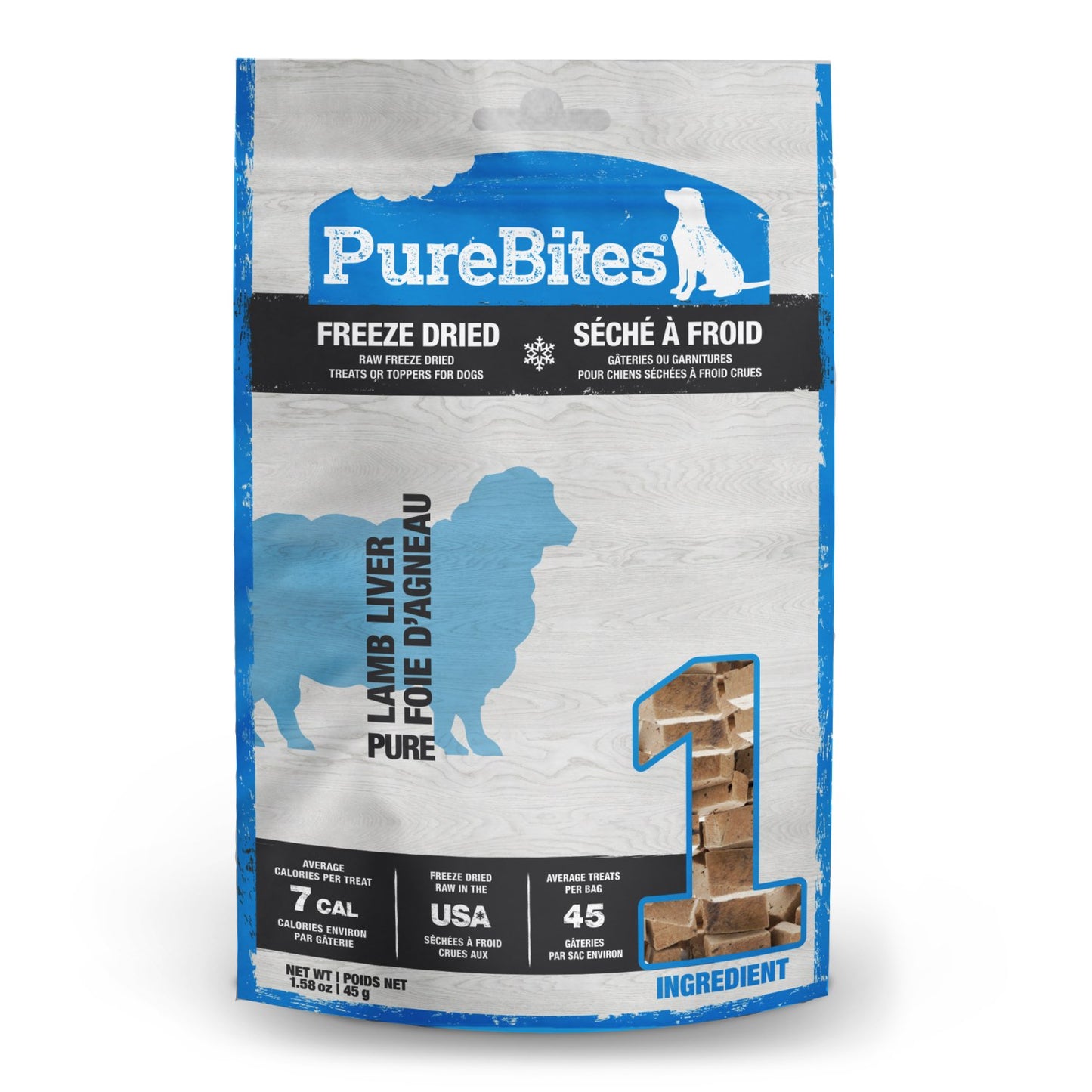 PureBites for Dogs (Lamb Liver) 45 g Bag