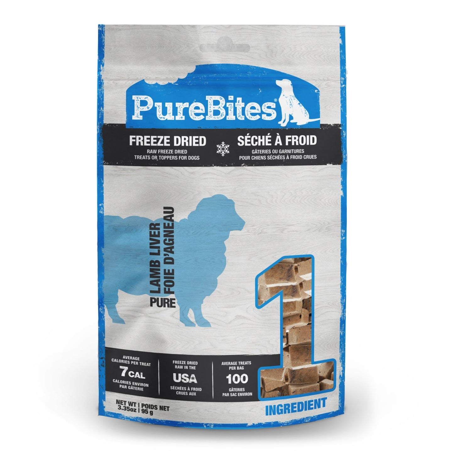 PureBites for Dogs (Lamb Liver) 95 g Bag