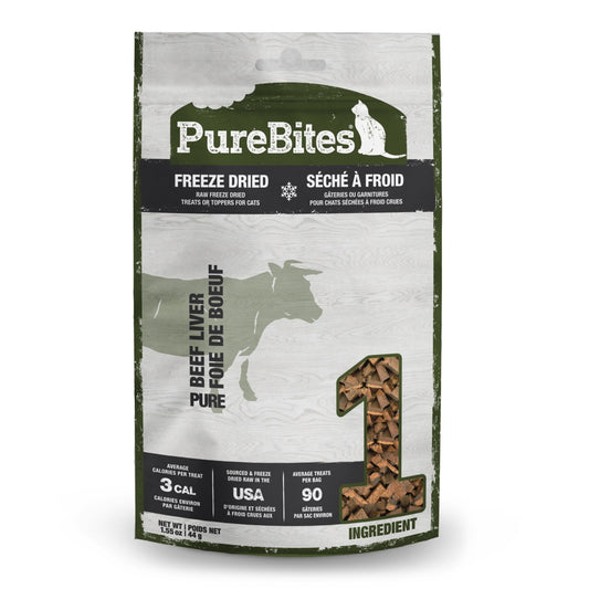 PureBites Freeze - Dried Cat Treats for Cats (Beef Liver) 44 g Bag