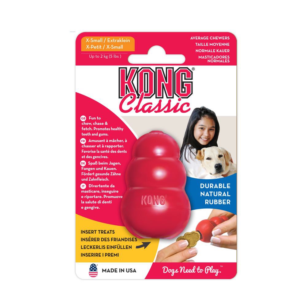 Classic Stuffing Toy for Dogs (Red) 1 Unit, XS - additional product view 2