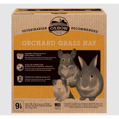 Foin Orchard Grass for Small Pets 9 lb 4.08 kg Box