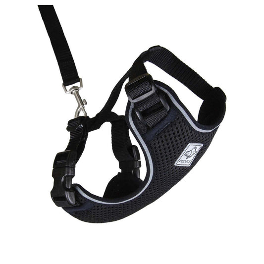 Harness Adventure for Cats 1 Harness, Black, Medium