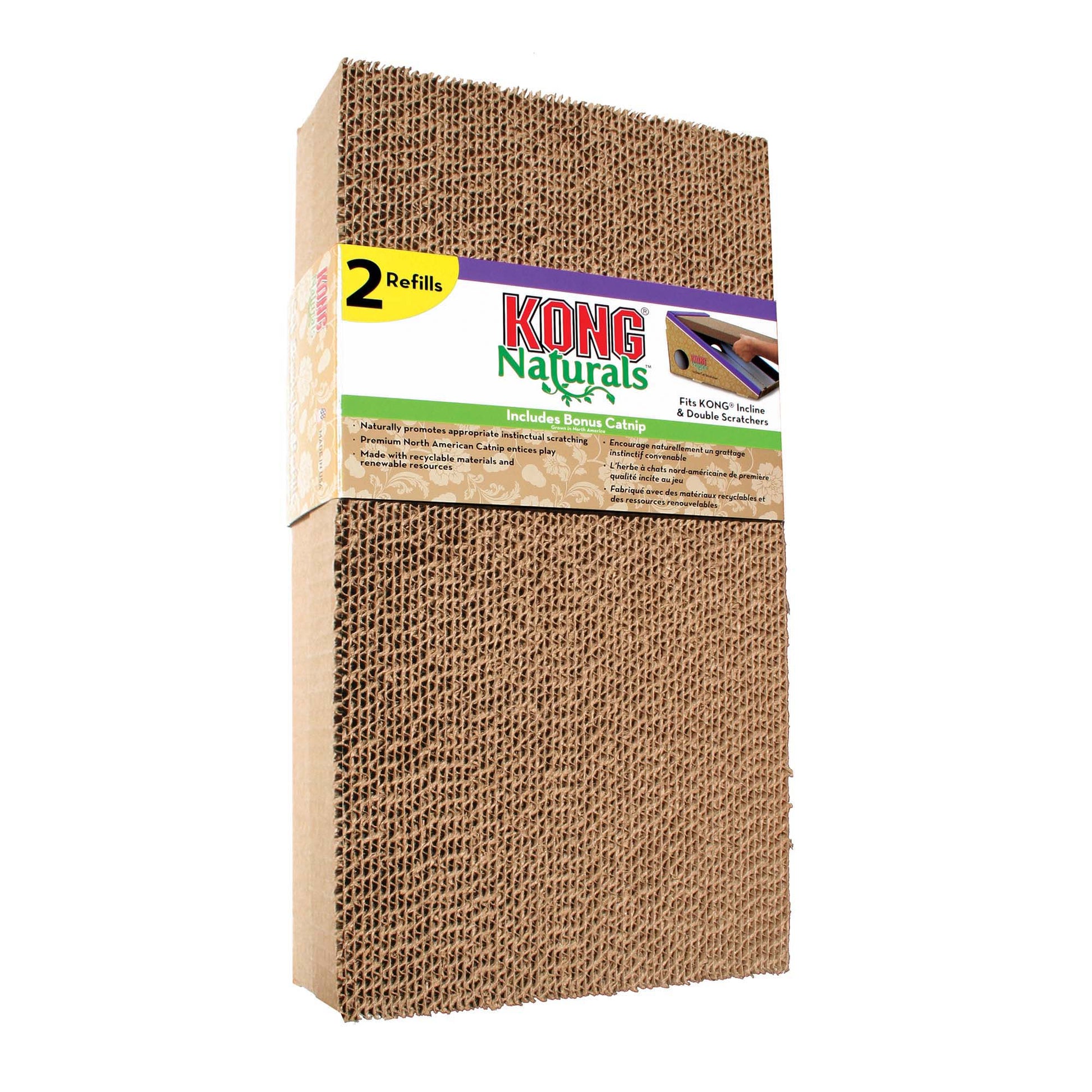 Cardboard Scratcher Naturals Refill for Cats Pack of 2