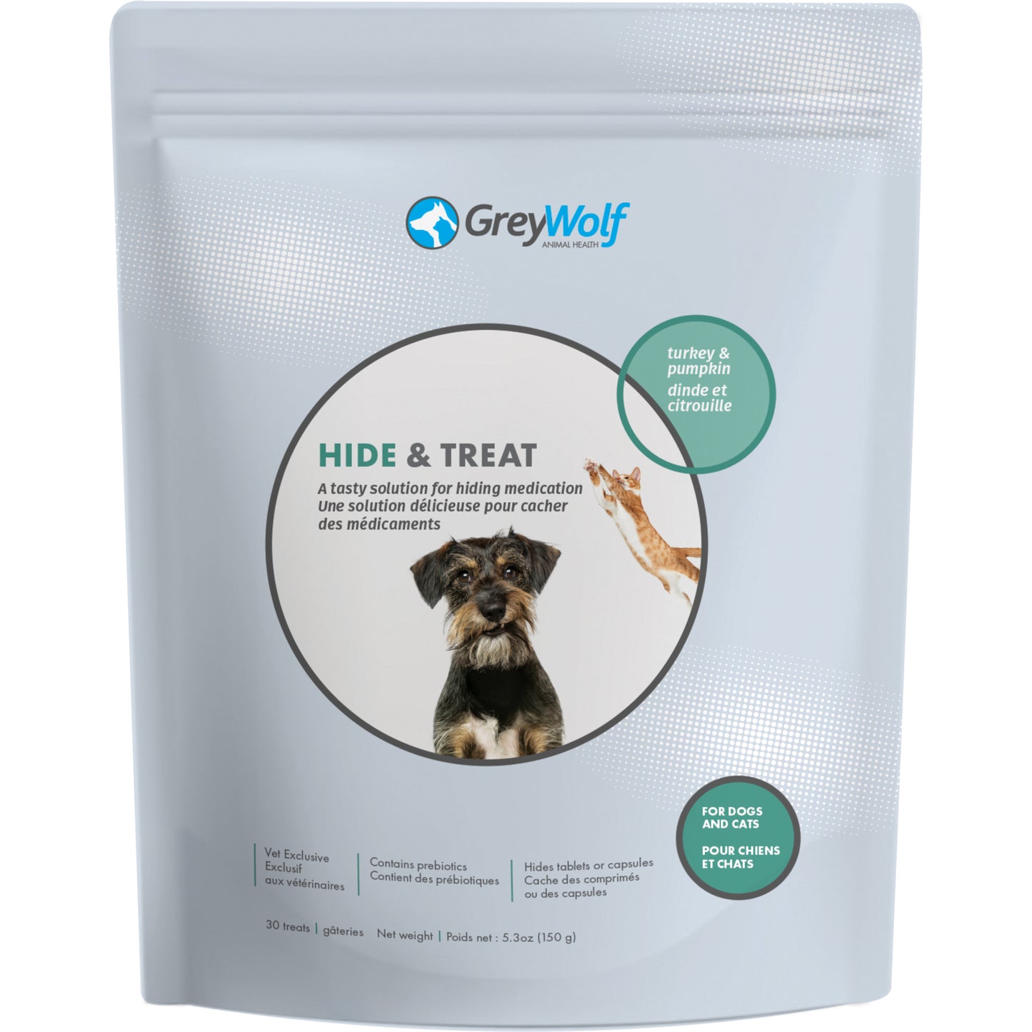 Hide & Treat for Dogs (Turkey and Pumpkin) 30 Soft Chews